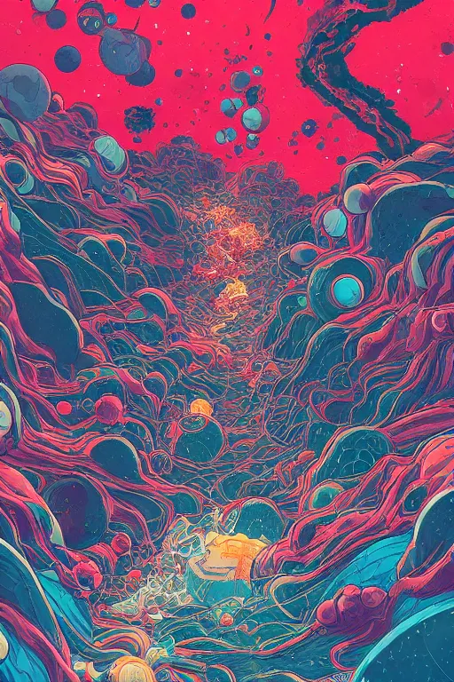 Prompt: The destruction of the Universe, Planets crashing, highly detailed, Digital painting, Refreshing, Trending on Artstation, Illustration by James Jean