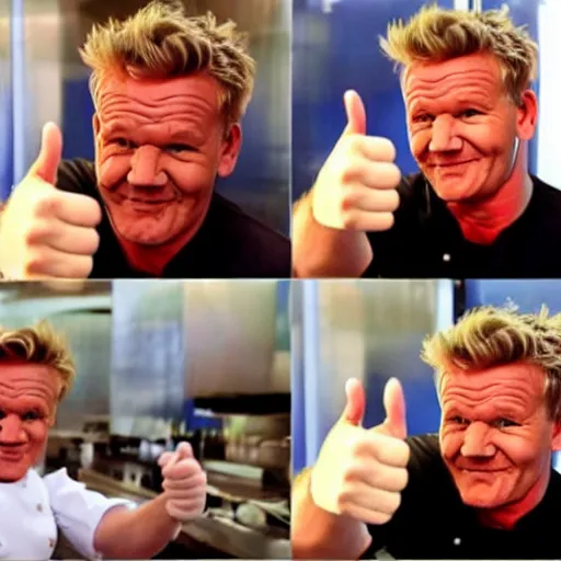 Prompt: gordon ramsay thumbs up