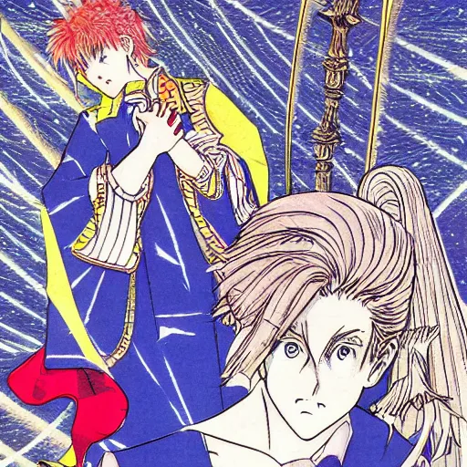 Prompt: 1990s manga baroque