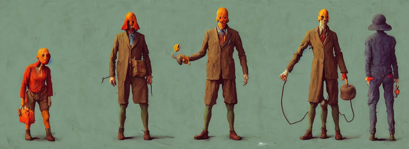 Image similar to full - body portrait surreal colorful clay fighting artstation rpg gentleman character concept art anatomy, action pose, very coherent and colorful high contrast masterpiece by norman rockwell franz sedlacek hieronymus bosch dean ellis simon stalenhag rene magritte gediminas pranckevicius, dark shadows, sunny day, hard lighting, reference sheet white! background