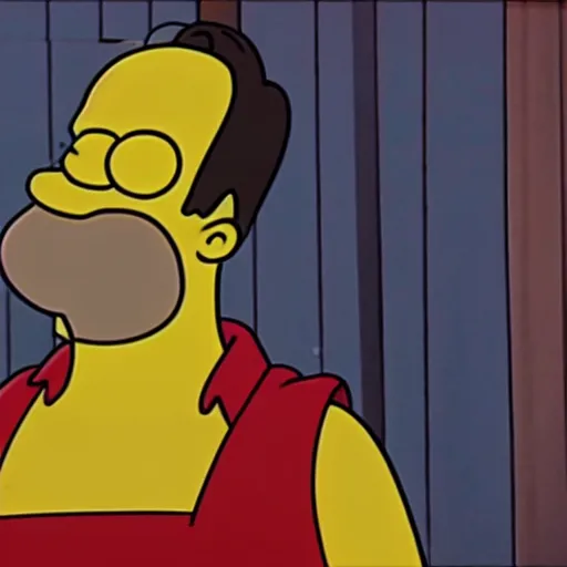 Image similar to homer simpson in the godfather