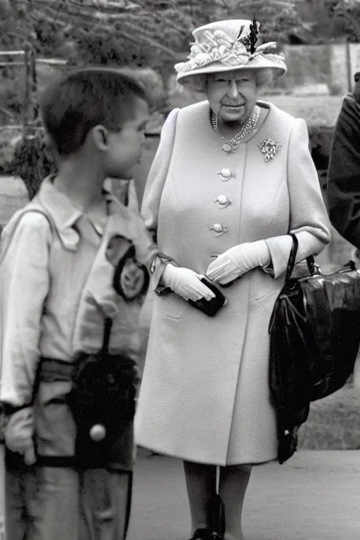 Prompt: queen elizabeth ii in up ( 2 0 0 9 film )