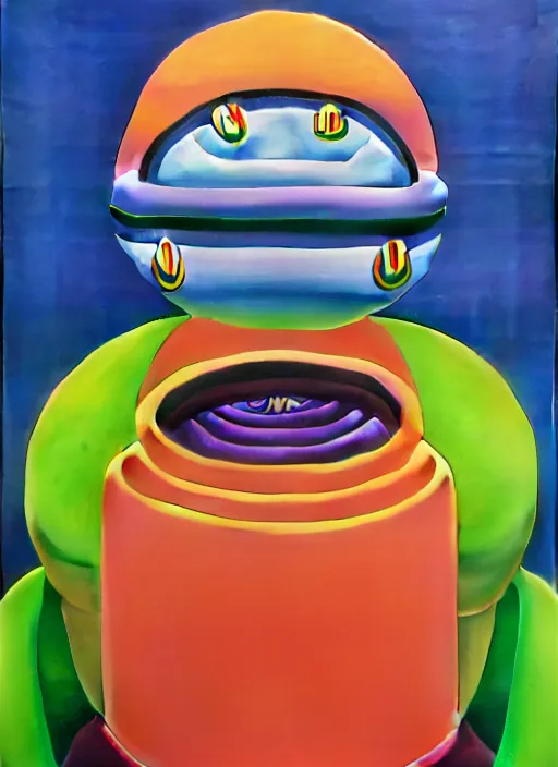 Image similar to pot of greed by shusei nagaoka, kaws, david rudnick, airbrush on canvas, pastell colours, cell shaded, 8 k