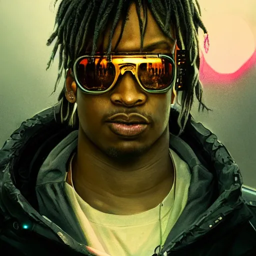 cyberpunk, closeup portrait of a juice wrld, dramatic | Stable ...