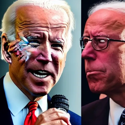 Image similar to joe biden mixed with bernie sanders