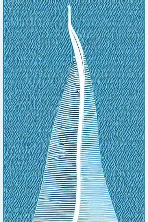 Prompt: minimalist boho style art of colorful burj al arab, illustration, vector art