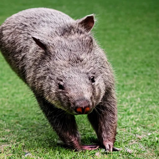 Prompt: a boxing wombat