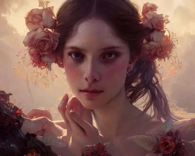 Image similar to photography of sally mann, deep focus, d & d, fantasy, intricate, elegant, highly detailed, digital painting, artstation, concept art, matte, sharp focus, illustration, hearthstone, art by artgerm and greg rutkowski and alphonse mucha