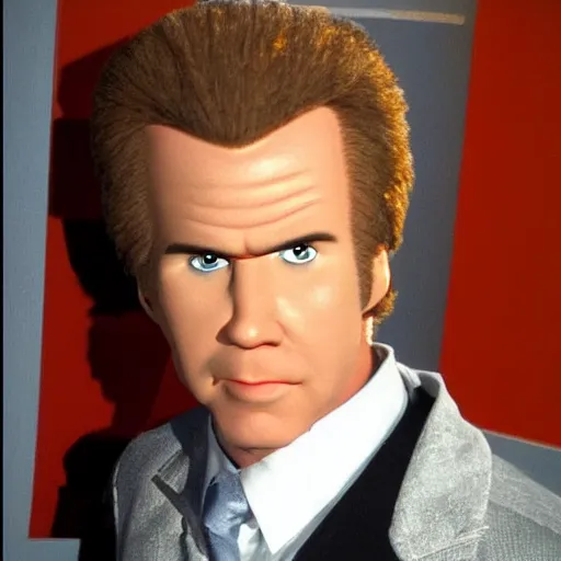 Prompt: megamind that looks like will Ferrell