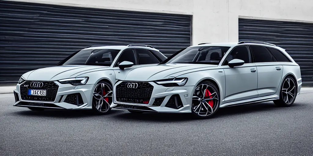 Image similar to “2022 Audi RS6 Sedan, nardo grey, 8k, ultra realistic, high detail”