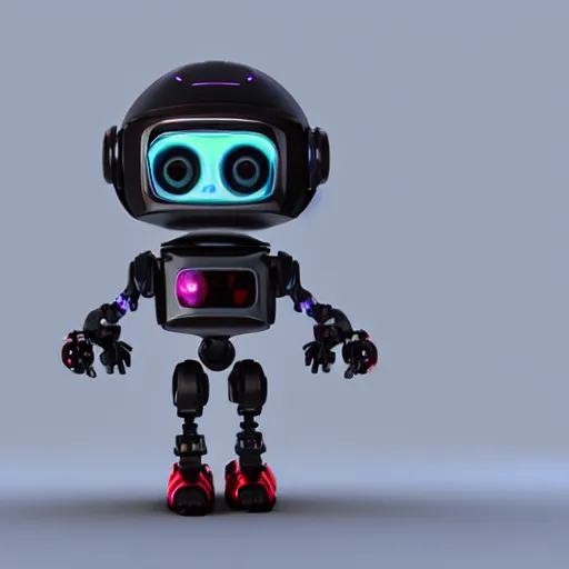 Prompt: cute, small, robot, octane render