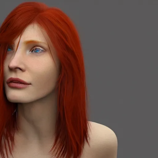Prompt: Silly Picture of Lara Anderson Red Haired Ginger Girl Photorealistic 8k