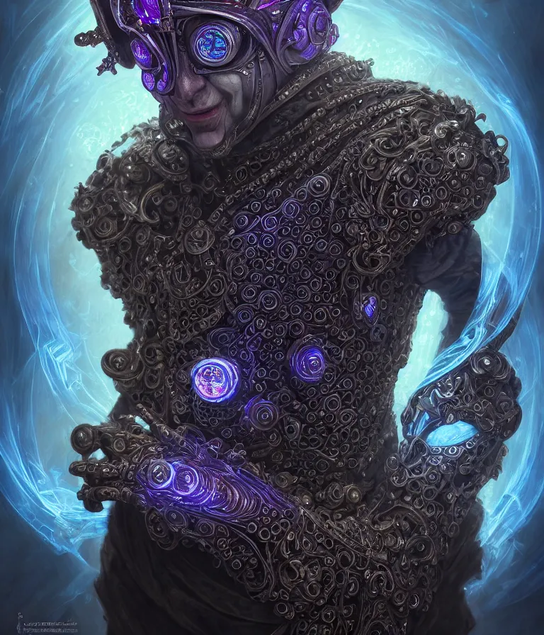 Prompt: front!!! shot of a court jester!!! character, hyperdimensional, bioluminescent hypercubes, dark holography!!!, future, chrome, (((intricate))), elegant, highly detailed, centered, (((artstation, concept art, smooth, sharp focus, artgerm, Tomasz Alen Kopera, Peter Mohrbacher, donato giancola, Joseph Christian Leyendecker, WLOP, Boris Vallejo))), mugshot!!!!!, ugly!!!!!!, octane render, nvidia raytracing demo, octane render, nvidia raytracing demo, octane render, nvidia raytracing demo, grainy, muted, 8K, digitalblasphemy, metatron