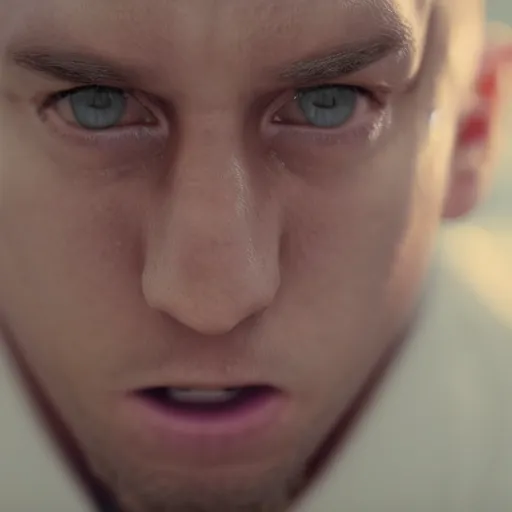 Prompt: closeup portrait of eminem converts to islam, depth of field, zeiss lens, detailed, symmetrical, centered, fashion photoshoot, by Annie Leibovitz and Steve McCurry, David Lazar, Jimmy Nelsson, Breathtaking, 8k resolution, extremely detailed, beautiful, establishing shot, artistic, hyperrealistic, beautiful face, octane render