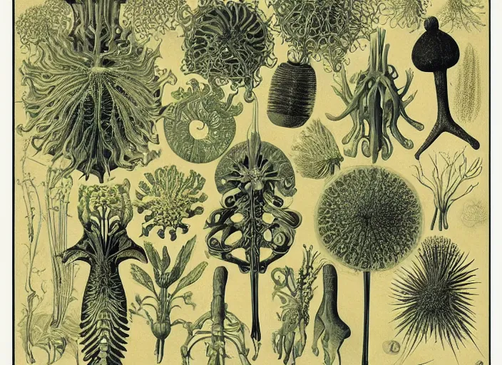 Image similar to the centella asiatica in ernst haeckel style