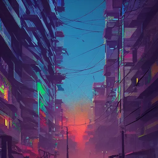 Prompt: A solarpunk city coexisting with nature, digital painting by Alena Aenami, trending on artstation