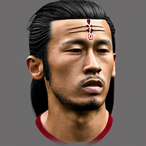 Image similar to Neymar as japanese samurai in 1800s, bust porttait