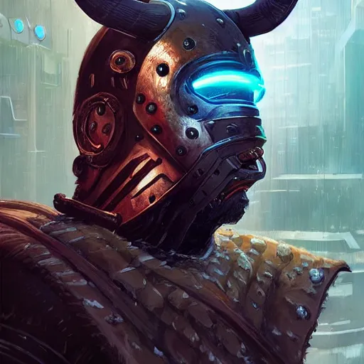 Image similar to cyberpunk viking helmet mask warrior goddess robot ninja fantasy, art gta 5 cover, official fanart behance hd artstation by jesper ejsing, by rhads, makoto shinkai and lois van baarle, ilya kuvshinov, ossdraws