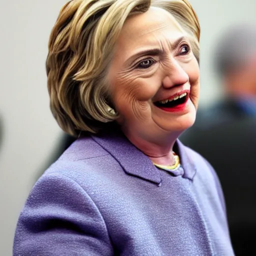 Image similar to crying person that looks like hillary clinto