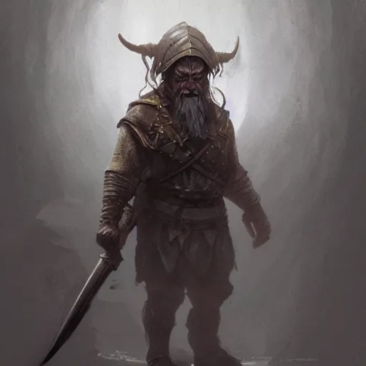 Prompt: dwarf hammerer concept art, long shot, beksinski, wayne barlowe, adrian smith concept art, ruan jia, weta workshop the hobbit, trending on artstation, dark soul concept art, elden ring concept art, demon soul concept art, the witcher concept art