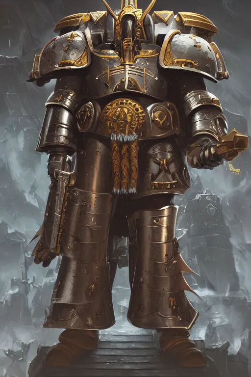 Image similar to armor portrait heros warhammer 4 0 k horus heresy fanart - the primarchs emperor by johannes helgeson animated with vfx concept artist & illustrator global illumination ray tracing hdr fanart arstation zbrush central hardmesh 8 k octane renderer comics stylized