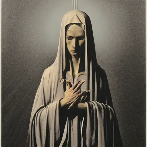 Image similar to our lady of sorrows by zdzisław beksinski, by zdzisław beksinski, by zdzisław beksinski, by zdzisław beksinski, by zdzisław beksinski