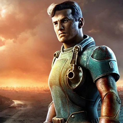 Image similar to promotional photo for the fallout 4 movie,