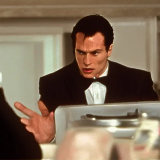 Prompt: Mario in American Psycho (1999)