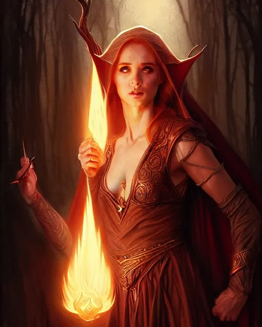 Prompt: a female elvish sorceress casting a fireball | | pencil sketch, realistic shaded, fine details, realistic shaded lighting poster by greg rutkowski, magali villeneuve, artgerm, jeremy lipkin and michael garmash and rob rey