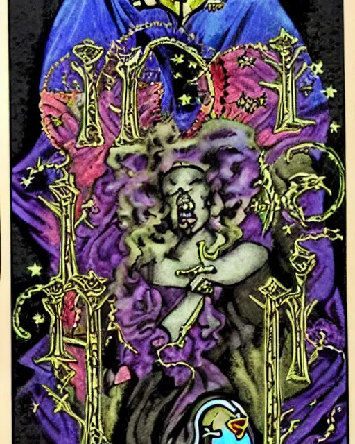 Image similar to tarot art voodoo magick realm cast