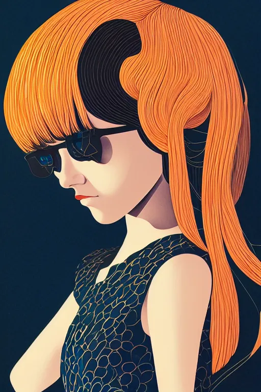 Image similar to illustration of athena by james jean by ilya kuvshinov kintsugi