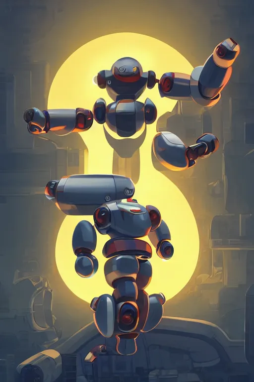 Image similar to metabots medabots medarotto medarot robot minimalist comics, behance hd by jesper ejsing, by rhads, makoto shinkai and lois van baarle, ilya kuvshinov, rossdraws global illumination ray tracing hdr radiating a glowing aura