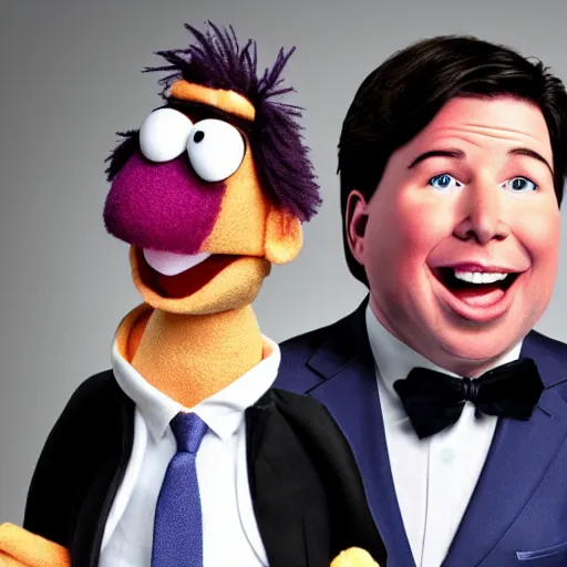 Prompt: michael mcintyre as a muppet