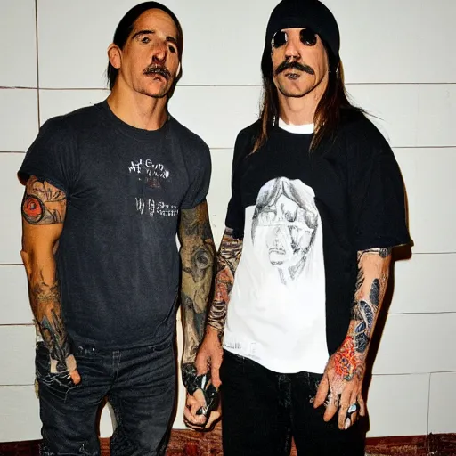 Prompt: anthony kiedis visit jerusaelem, hyper realistic