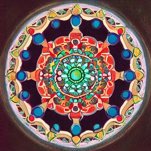 Image similar to mandala by studio ghibli