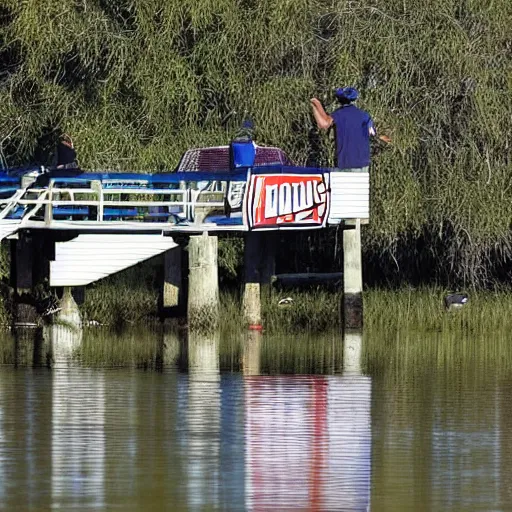 Prompt: a promising college football quarterback injures himself while fishing on the bayou, falling off a fishing pier