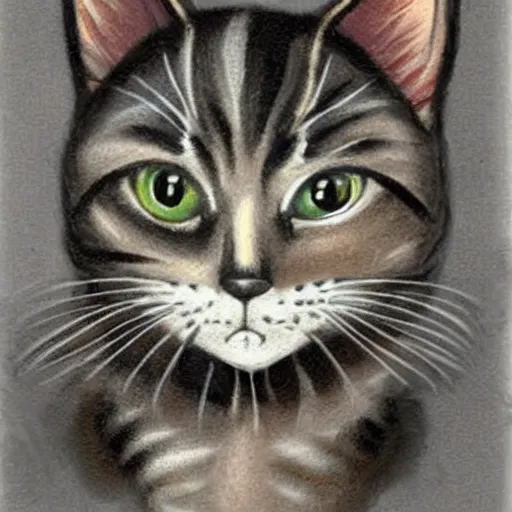 Image similar to cat caricature