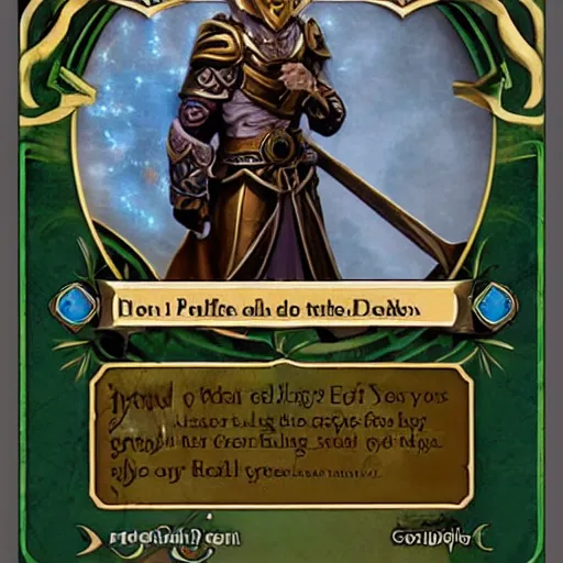 Image similar to Elf Paladin Oath of Devotion, token with a round border, Dungeons and Dragons