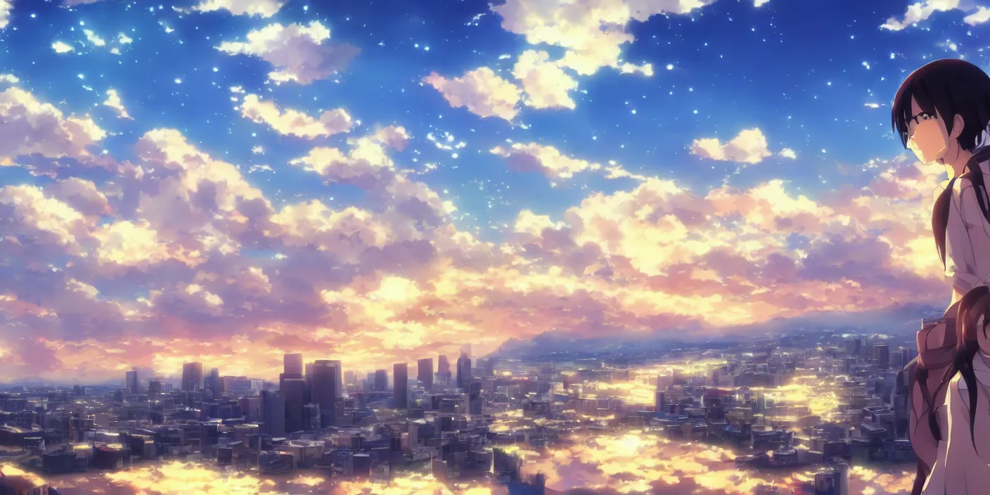 Let's Go Home - anime post  Cityscape wallpaper, Anime scenery