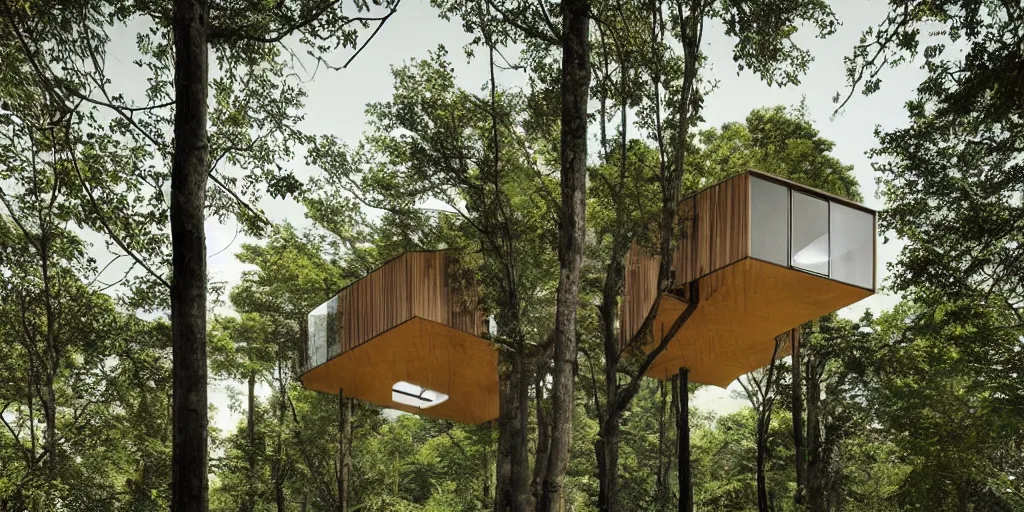 Image similar to a beautiful illustration of tree house by studio ghibili situated on a hill