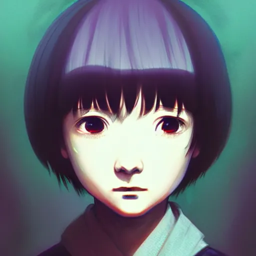 Prompt: lain iwakura, serial experiments : lain. highly detailed, digital painting, artstation, concept art, illustration, by ken saito, siwoo kim, anna podedworna, magdalena radziej,