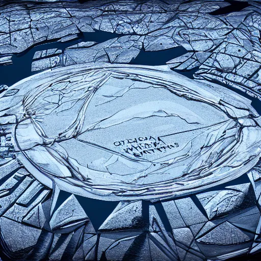 Image similar to Antarctica origin mythos inscribed on ice, cinematic, establishing shot, extremely high detail, photorealistic, cinematic lighting, intricate line drawings, 8k resolution