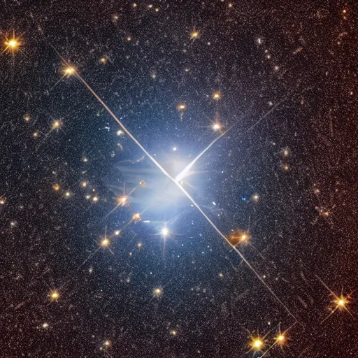 Image similar to the heart of a collapsing star, hubble