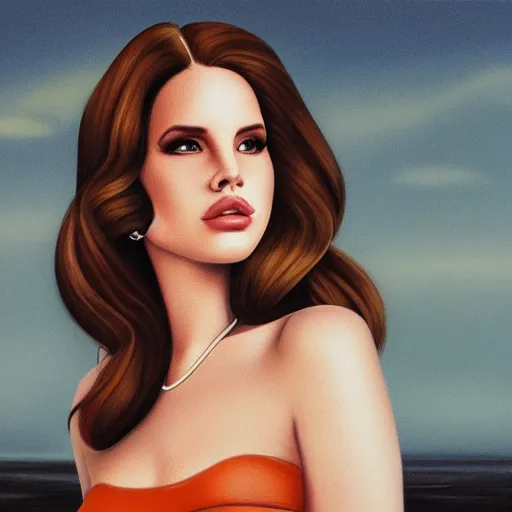 Image similar to Lana del rey portrait, photorealistic, studio