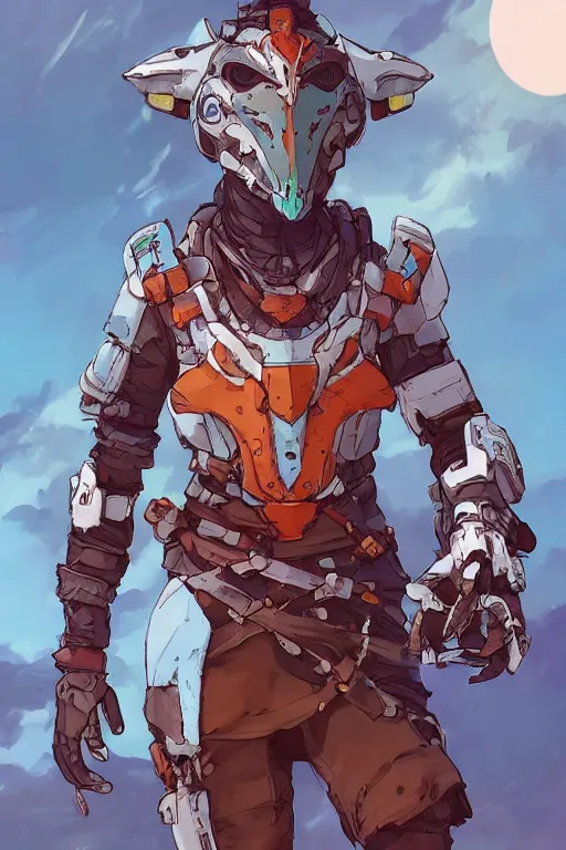 Image similar to combination suit armor aloy horizon forbidden west horizon zero dawn robot ninja mask helmet backpack tribal, art gta 5 comics, official fanart behance hd artstation by jesper ejsing, by rhads, makoto shinkai and lois van baarle, ilya kuvshinov, ossdraws radiating a glowing aura cgi rtx 2 0 2 2