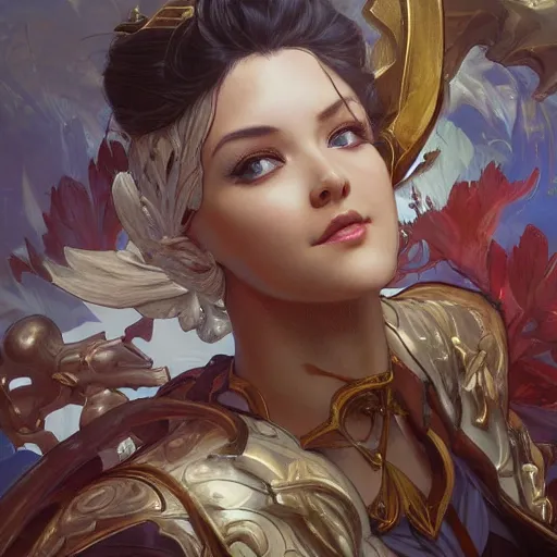Prompt: League of Legends, highly detailed, digital painting, artstation, concept art, smooth, sharp focus, illustration, ArtStation, art by artgerm and greg rutkowski and alphonse mucha and J. C. Leyendecker and Edmund Blair Leighton and Katsuhiro Otomo and Geof Darrow and Phil hale and Ashley wood and Ilya repin and Charlie Bowater