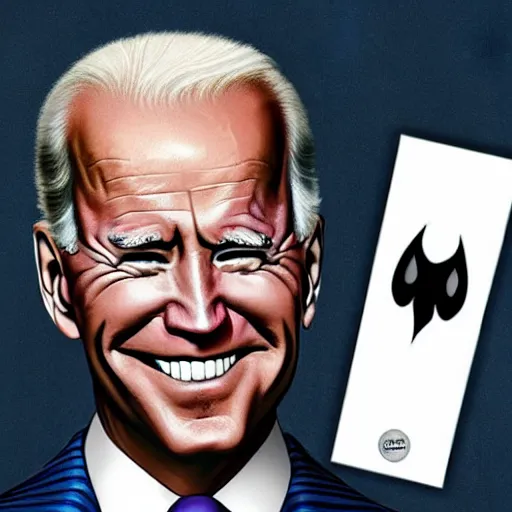 Prompt: joe biden as the joker