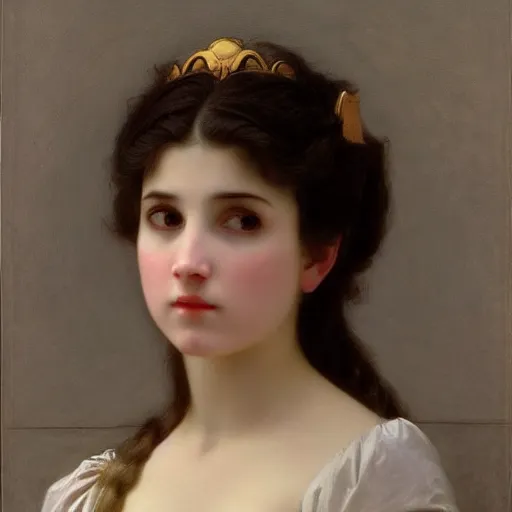 Image similar to princess peach angry by William-Adolphe Bouguereau