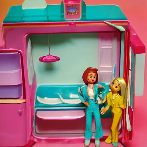 Prompt: a polly pocket, kodachrome photo