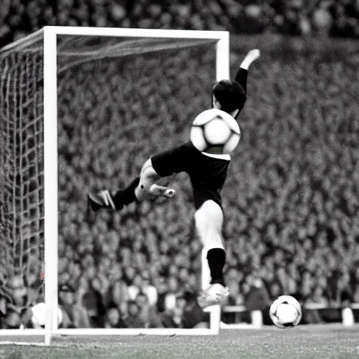 Prompt: Maradona bicycle kick goal